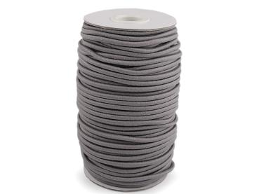 Gummikordel rund Ø3 mm MAGGIE - Grau